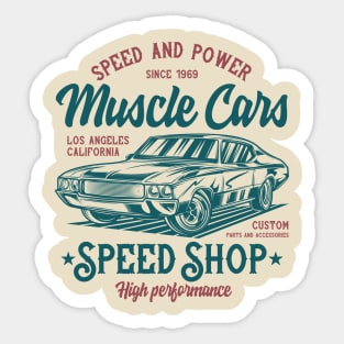 Speed And Power Sticker